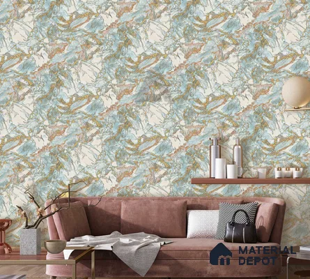 454-2 | 9.75 Meter x 20 Inches Patterned Look Wallpaper - 52 Sq. Ft. | Minimum 15% wastage during installation