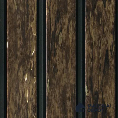 Brown Rustic Louver  4501 8 ft x 4.9 inch Charcoal Panel - 11 mm | Suitable for Feature Wall, TV Unit & Living Room | Width is Subjected to 5% Variation