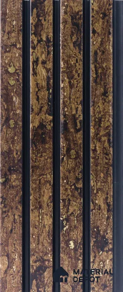 Brown Rustic Louver  4501 8 ft x 4.9 inch Charcoal Panel - 11 mm | Suitable for Feature Wall, TV Unit & Living Room | Width is Subjected to 5% Variation