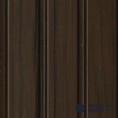 Brown Wooden Louver  4503 8 ft x 4.9 inch Charcoal Panel - 11 mm | Suitable for Feature Wall, TV Unit & Living Room | Width is Subjected to 5% Variation