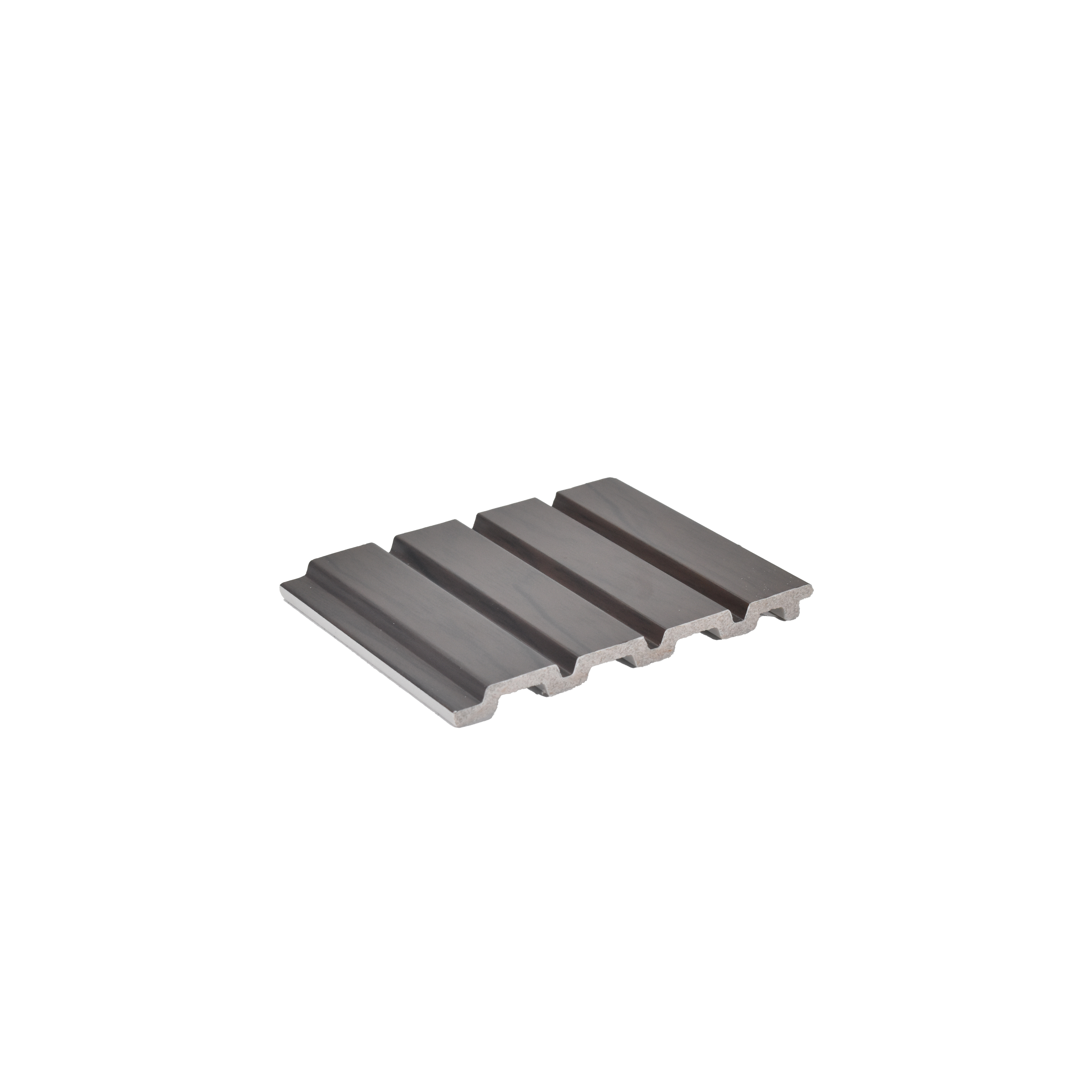 Brown Wooden Louver  4503 8 ft x 4.9 inch Charcoal Panel - 11 mm | Suitable for Feature Wall, TV Unit & Living Room | Width is Subjected to 5% Variation