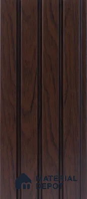 Brown Wooden Louver  4503 8 ft x 4.9 inch Charcoal Panel - 11 mm | Suitable for Feature Wall, TV Unit & Living Room | Width is Subjected to 5% Variation