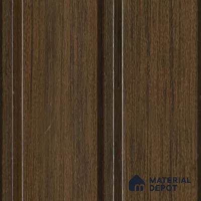 Brown Wooden Louver  4504 8 ft x 4.9 inch Charcoal Panel - 11 mm | Suitable for Feature Wall, TV Unit & Living Room | Width is Subjected to 5% Variation