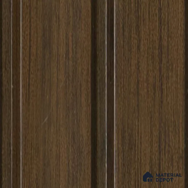 Brown Wooden Louver 4504 8 ft x 4.9 inch Charcoal Panel - 11 mm | Suitable for Feature Wall, TV Unit & Living Room | Width is Subjected to 5% Variation