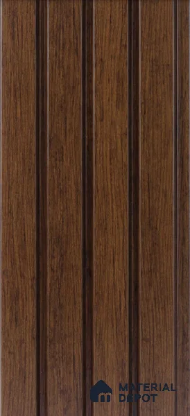 Brown Wooden Louver 4504 8 ft x 4.9 inch Charcoal Panel - 11 mm | Suitable for Feature Wall, TV Unit & Living Room | Width is Subjected to 5% Variation