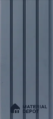 Grey Plain Colour Louver  4505 8 ft x 4.9 inch Charcoal Panel - 11 mm | Suitable for Feature Wall, TV Unit & Living Room | Width is Subjected to 5% Variation