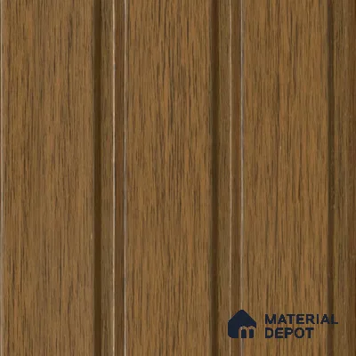 Brown Wooden Louver  4507 8 ft x 4.9 inch Charcoal Panel - 11 mm | Suitable for Feature Wall, TV Unit & Living Room | Width is Subjected to 5% Variation