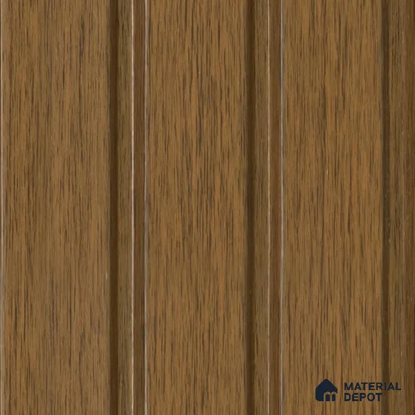 Brown Wooden Louver 4507 8 ft x 4.9 inch Charcoal Panel - 11 mm | Suitable for Feature Wall, TV Unit & Living Room | Width is Subjected to 5% Variation