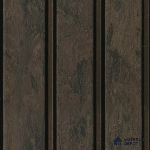 Brown Rustic Louver 4508 8 ft x 4.9 inch Charcoal Panel - 11 mm | Suitable for Feature Wall, TV Unit & Living Room | Width is Subjected to 5% Variation