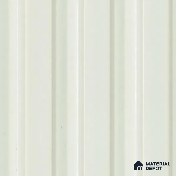 White Plain Colour Louver  4511 8 ft x 4.8 inch Charcoal Panel - 12 mm | Suitable for Feature Wall, TV Unit & Living Room | Width is Subjected to 5% Variation