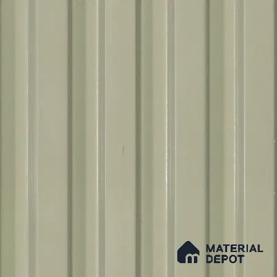 Cream Plain Colour Louver  4512 8 ft x 4.8 inch Charcoal Panel - 12 mm | Suitable for Feature Wall, TV Unit & Living Room | Width is Subjected to 5% Variation