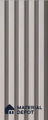 Cream Plain Colour Louver  4512 8 ft x 4.8 inch Charcoal Panel - 12 mm | Suitable for Feature Wall, TV Unit & Living Room | Width is Subjected to 5% Variation
