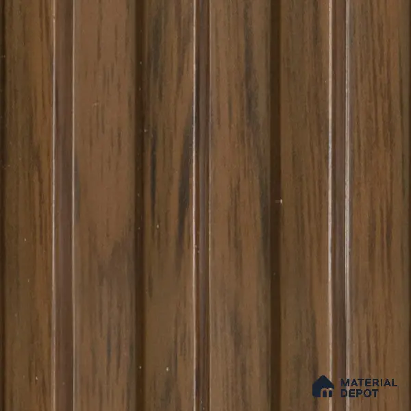 Brown Wooden Louver 4514 8 ft x 4.8 inch Charcoal Panel - 12 mm | Suitable for Feature Wall, TV Unit & Living Room | Width is Subjected to 5% Variation