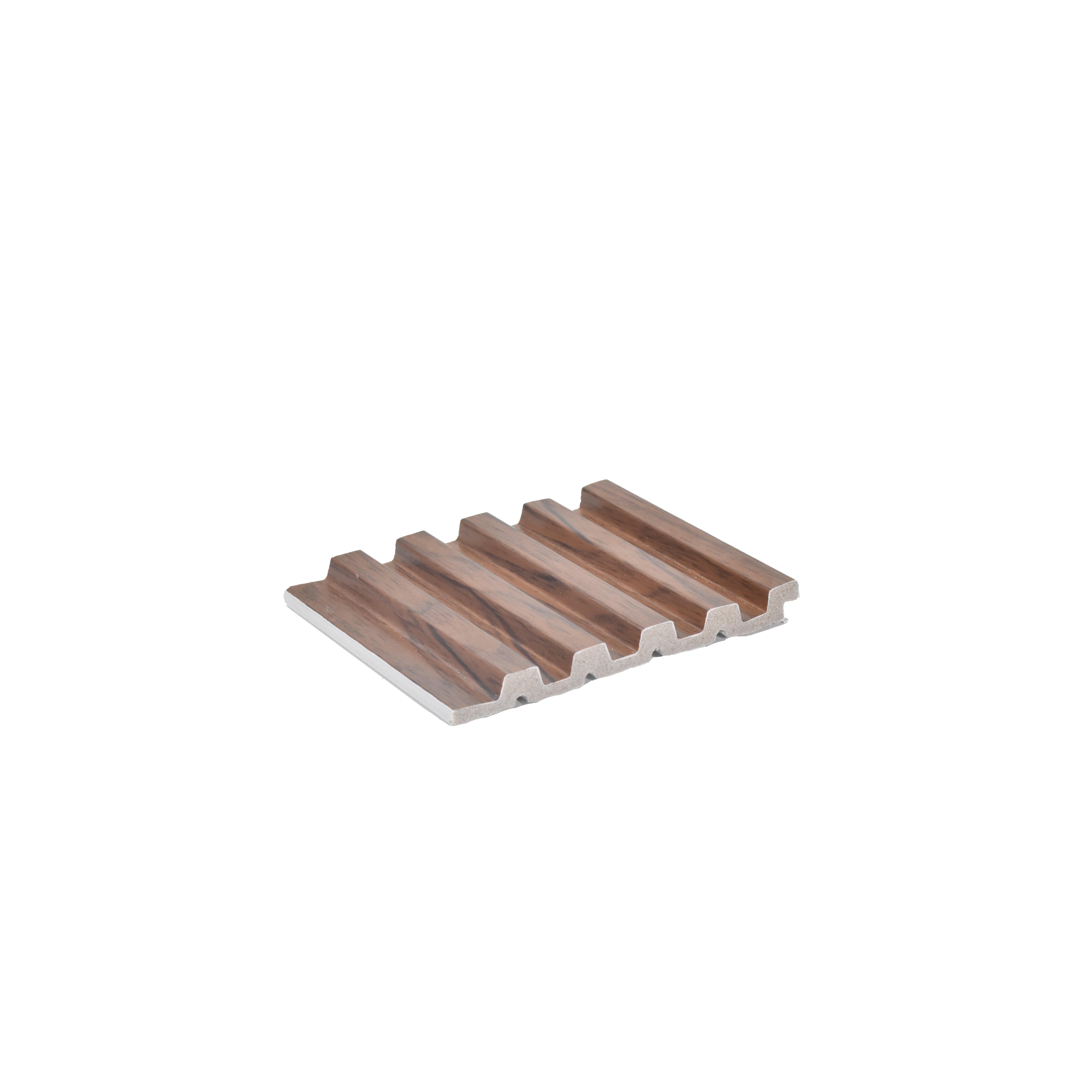 Brown Wooden Louver 4514 8 ft x 4.8 inch Charcoal Panel - 12 mm | Suitable for Feature Wall, TV Unit & Living Room | Width is Subjected to 5% Variation