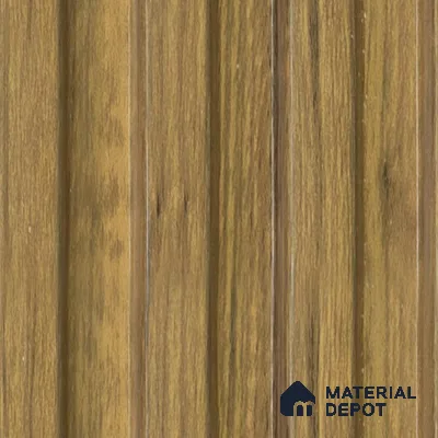 Brown Wooden Louver  4515 8 ft x 4.8 inch Charcoal Panel - 12 mm | Suitable for Feature Wall, TV Unit & Living Room | Width is Subjected to 5% Variation
