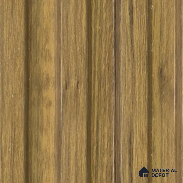 Brown Wooden Louver  4515 8 ft x 4.8 inch Charcoal Panel - 12 mm | Suitable for Feature Wall, TV Unit & Living Room | Width is Subjected to 5% Variation