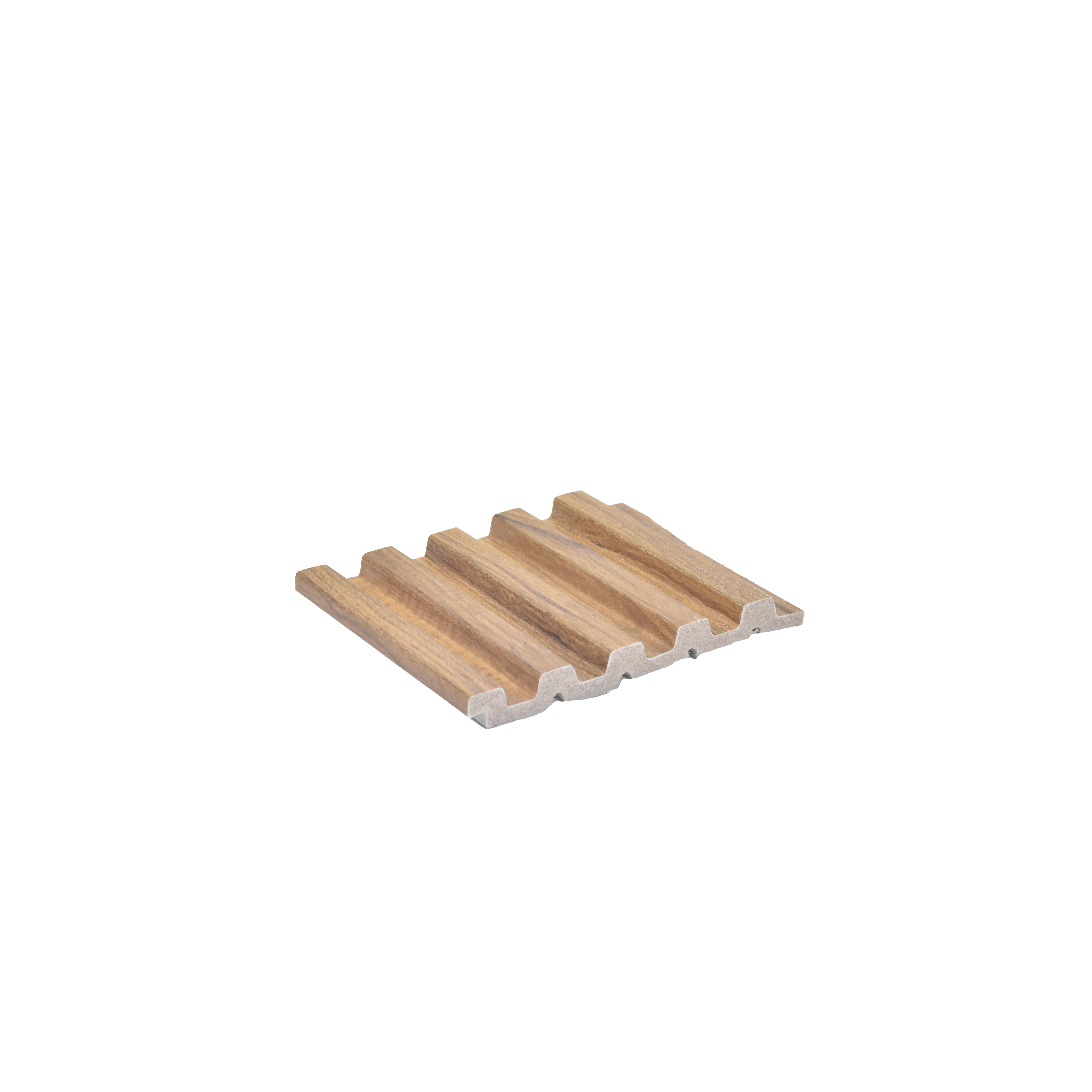 Brown Wooden Louver  4515 8 ft x 4.8 inch Charcoal Panel - 12 mm | Suitable for Feature Wall, TV Unit & Living Room | Width is Subjected to 5% Variation