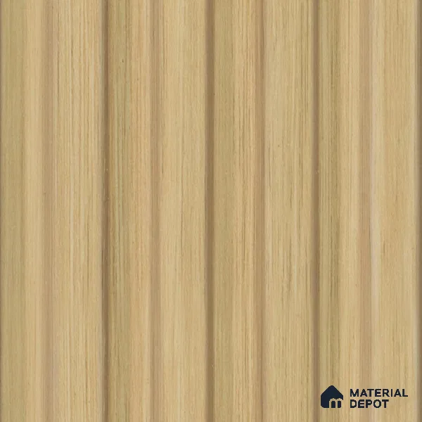 Brown Wooden Louver 4517 8 ft x 4.8 inch Charcoal Panel - 12 mm | Suitable for Feature Wall, TV Unit & Living Room | Width is Subjected to 5% Variation