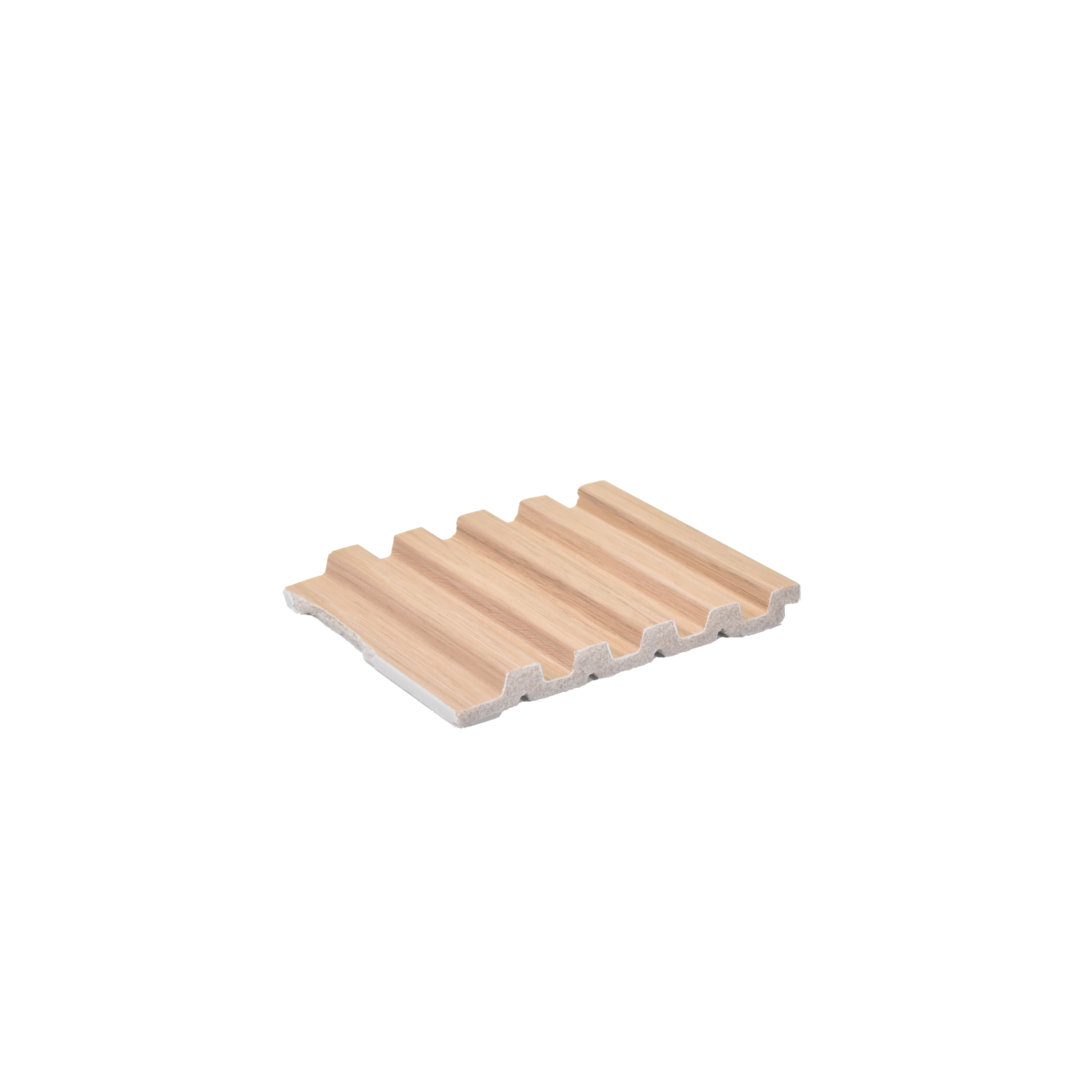 Brown Wooden Louver 4517 8 ft x 4.8 inch Charcoal Panel - 12 mm | Suitable for Feature Wall, TV Unit & Living Room | Width is Subjected to 5% Variation