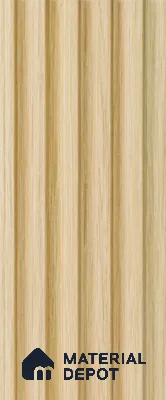 Brown Wooden Louver  4517 8 ft x 4.8 inch Charcoal Panel - 12 mm | Suitable for Feature Wall, TV Unit & Living Room | Width is Subjected to 5% Variation
