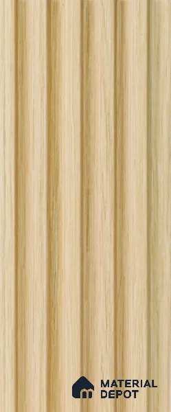 Brown Wooden Louver 4517 8 ft x 4.8 inch Charcoal Panel - 12 mm | Suitable for Feature Wall, TV Unit & Living Room | Width is Subjected to 5% Variation