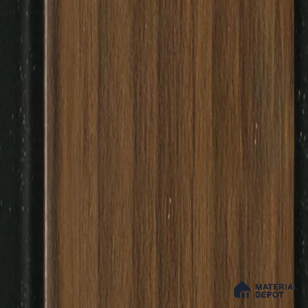Brown Wooden Louver 4532 8 ft x 4.7 inch Charcoal Panel - 12 mm | Suitable for Feature Wall, TV Unit & Living Room | Width is Subjected to 5% Variation