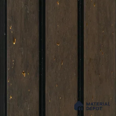 Brown Rustic Louver  4701 8 ft x 4.8 inch Charcoal Panel - 12 mm | Suitable for Feature Wall, TV Unit & Living Room | Width is Subjected to 5% Variation