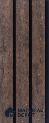 Brown Rustic Louver  4701 8 ft x 4.8 inch Charcoal Panel - 12 mm | Suitable for Feature Wall, TV Unit & Living Room | Width is Subjected to 5% Variation