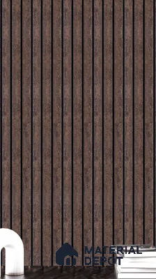 Brown Rustic Louver  4701 8 ft x 4.8 inch Charcoal Panel - 12 mm | Suitable for Feature Wall, TV Unit & Living Room | Width is Subjected to 5% Variation