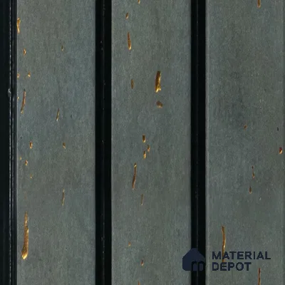 Grey Stone Louver  4702 8 ft x 4.8 inch Charcoal Panel - 12 mm | Suitable for Feature Wall, TV Unit & Living Room | Width is Subjected to 5% Variation