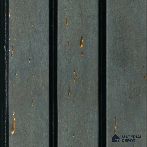 Grey Stone Louver  4702 8 ft x 4.8 inch Charcoal Panel - 12 mm | Suitable for Feature Wall, TV Unit & Living Room | Width is Subjected to 5% Variation