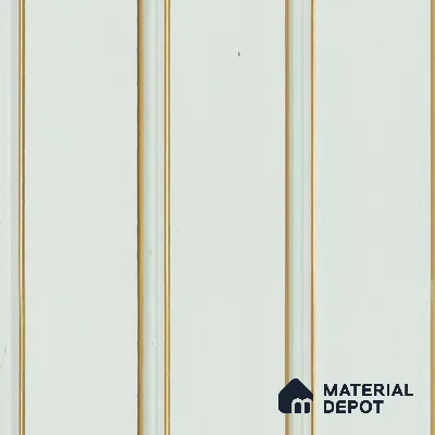 White Marble Louver  4703 8 ft x 4.8 inch Charcoal Panel - 12 mm | Suitable for Feature Wall, TV Unit & Living Room | Width is Subjected to 5% Variation