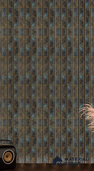 Brown Stone Louver 4704 8 ft x 4.8 inch Charcoal Panel - 12 mm | Suitable for Feature Wall, TV Unit & Living Room | Width is Subjected to 5% Variation