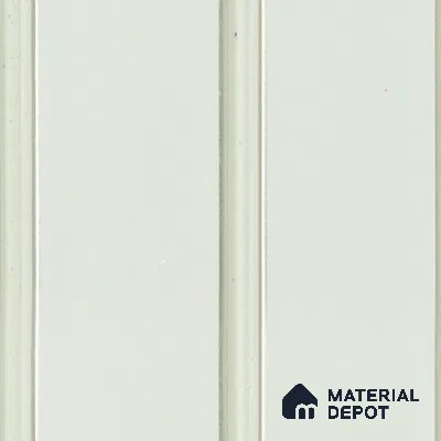 White Plain Colour Louver  4705 8 ft x 4.8 inch Charcoal Panel - 12 mm | Suitable for Feature Wall, TV Unit & Living Room | Width is Subjected to 5% Variation