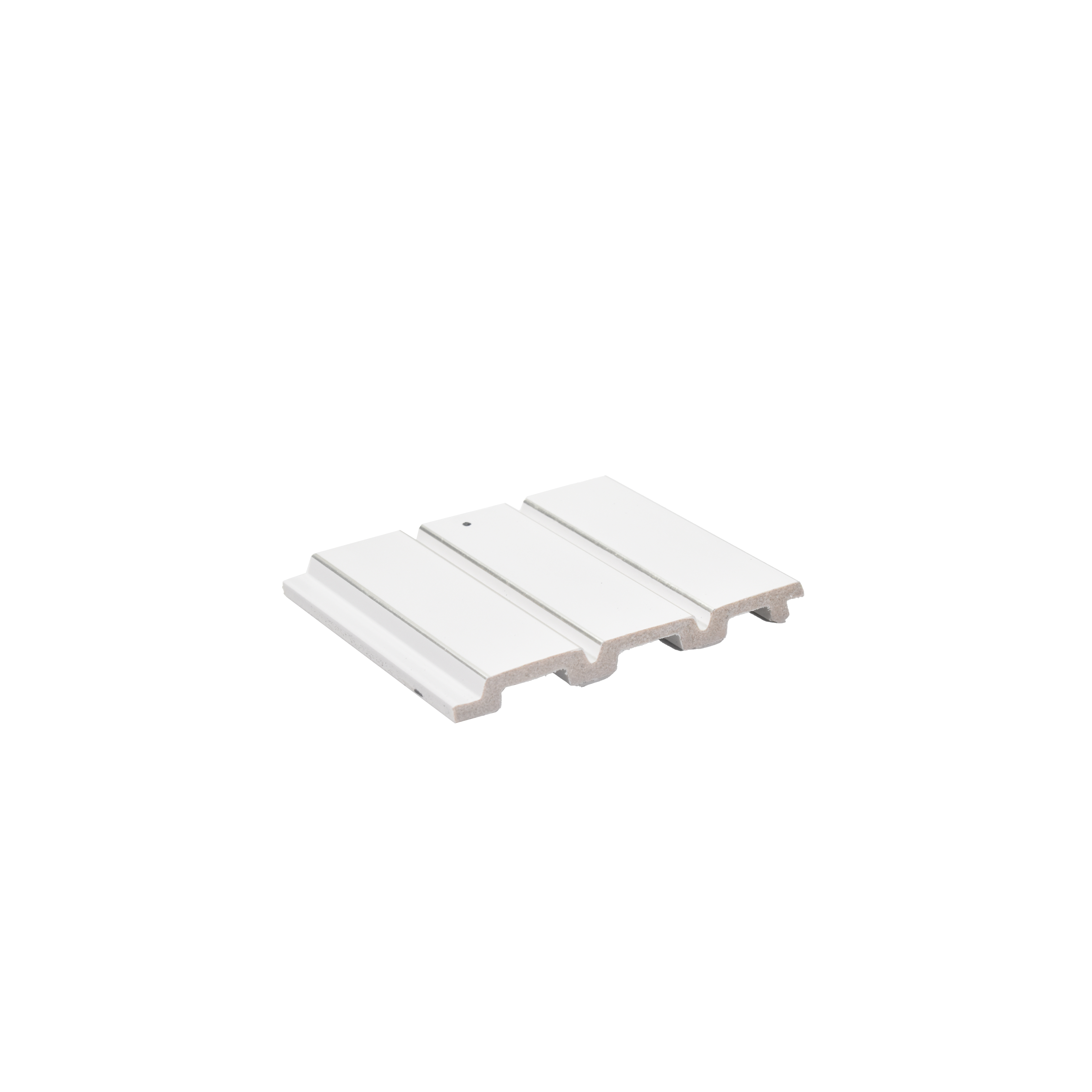 White Plain Colour Louver  4705 8 ft x 4.8 inch Charcoal Panel - 12 mm | Suitable for Feature Wall, TV Unit & Living Room | Width is Subjected to 5% Variation