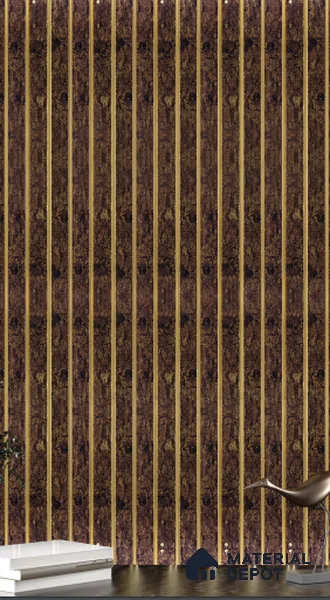Brown Rustic Louver  4706 8 ft x 4.8 inch Charcoal Panel - 12 mm | Suitable for Feature Wall, TV Unit & Living Room | Width is Subjected to 5% Variation