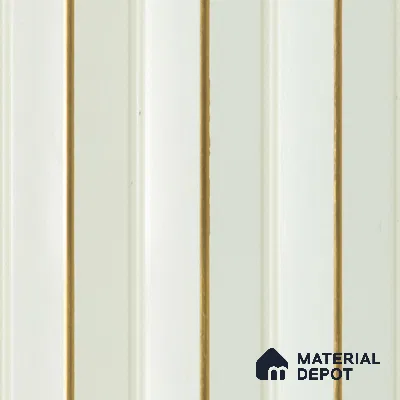 White Plain Colour Louver  4707 8 ft x 4.7 inch Charcoal Panel - 12 mm | Suitable for Feature Wall, TV Unit & Living Room | Width is Subjected to 5% Variation
