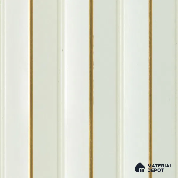 White Plain Colour Louver  4707 8 ft x 4.7 inch Charcoal Panel - 12 mm | Suitable for Feature Wall, TV Unit & Living Room | Width is Subjected to 5% Variation