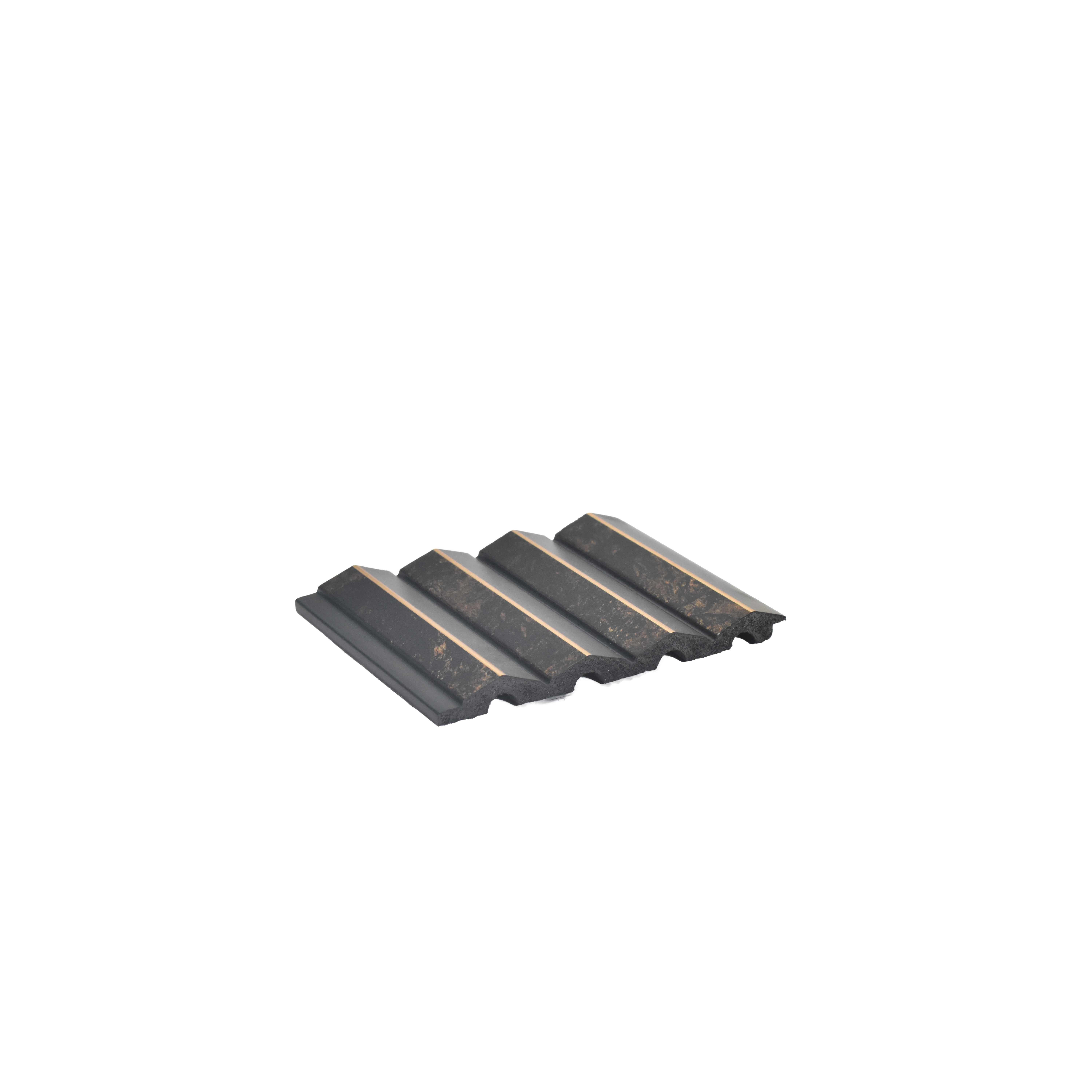 Brown Patterned Louver  4708 8 ft x 4.7 inch Charcoal Panel - 12 mm | Suitable for Feature Wall, TV Unit & Living Room | Width is Subjected to 5% Variation