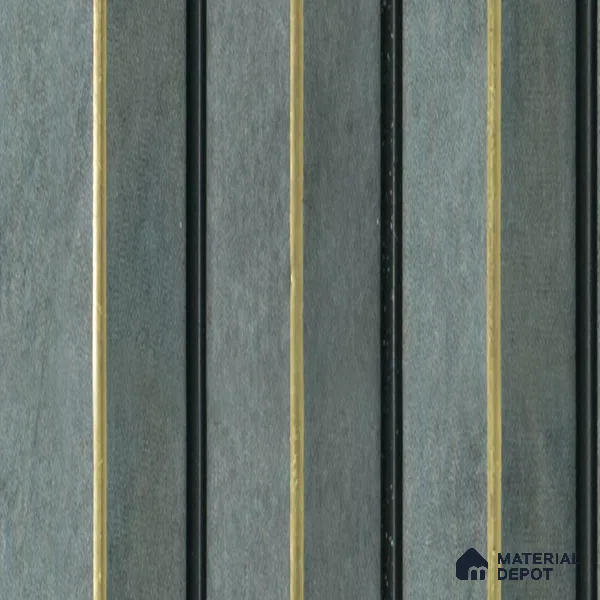 Grey Stone Louver  4709 8 ft x 4.7 inch Charcoal Panel - 12 mm | Suitable for Feature Wall, TV Unit & Living Room | Width is Subjected to 5% Variation