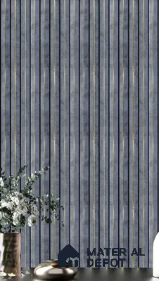 Grey Stone Louver  4709 8 ft x 4.7 inch Charcoal Panel - 12 mm | Suitable for Feature Wall, TV Unit & Living Room | Width is Subjected to 5% Variation