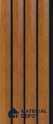 Brown Wooden Louver  4711 8 ft x 4.7 inch Charcoal Panel - 12 mm | Suitable for Feature Wall, TV Unit & Living Room | Width is Subjected to 5% Variation