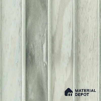 Grey Marble Louver  8522 8 ft x 4.9 inch Charcoal Panel - 12 mm | Suitable for Feature Wall, TV Unit & Living Room | Width is Subjected to 5% Variation