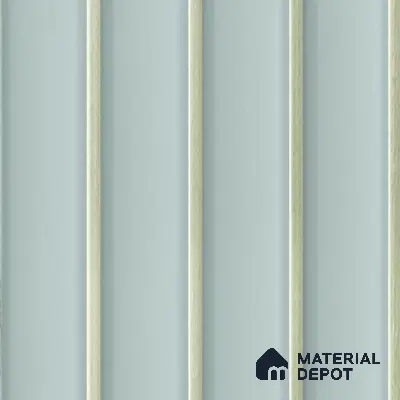 Light Blue Plain Colour Louver  8524 8 ft x 4.9 inch Charcoal Panel - 12 mm | Suitable for Feature Wall, TV Unit & Living Room | Width is Subjected to 5% Variation