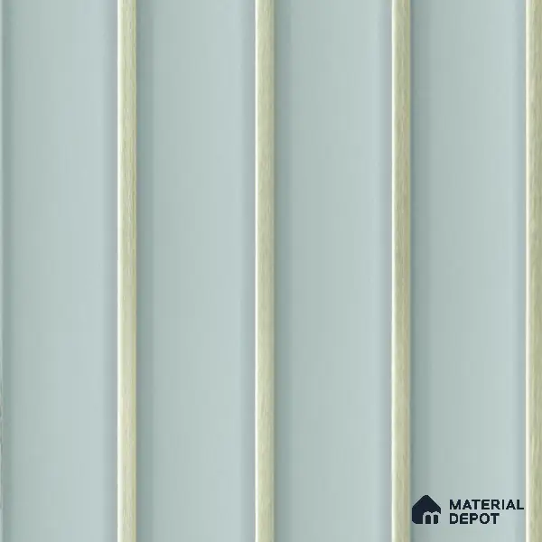 Light Blue Plain Colour Louver 8524 8 ft x 4.9 inch Charcoal Panel - 12 mm | Suitable for Feature Wall, TV Unit & Living Room | Width is Subjected to 5% Variation