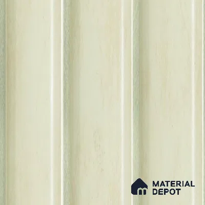 Cream Plain Colour Louver  8525 8 ft x 4.9 inch Charcoal Panel - 12 mm | Suitable for Feature Wall, TV Unit & Living Room | Width is Subjected to 5% Variation