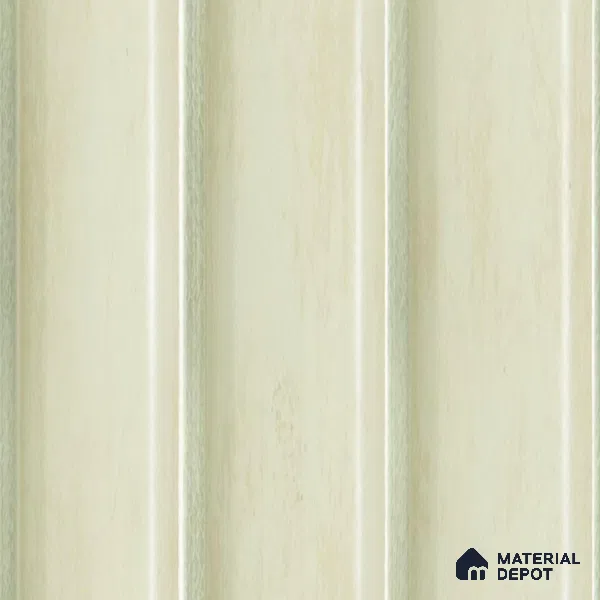 Cream Plain Colour Louver  8525 8 ft x 4.9 inch Charcoal Panel - 12 mm | Suitable for Feature Wall, TV Unit & Living Room | Width is Subjected to 5% Variation