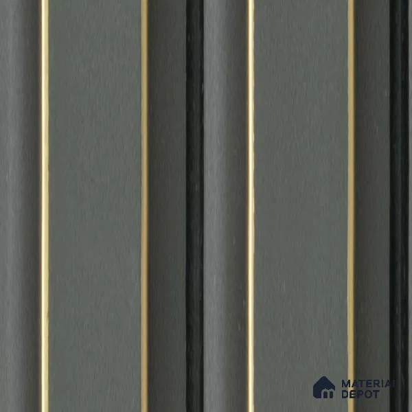 Grey Plain Colour Louver  8531 8 ft x 4.9 inch Charcoal Panel - 12 mm | Suitable for Feature Wall, TV Unit & Living Room | Width is Subjected to 5% Variation