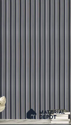 Grey Plain Colour Louver  8531 8 ft x 4.9 inch Charcoal Panel - 12 mm | Suitable for Feature Wall, TV Unit & Living Room | Width is Subjected to 5% Variation