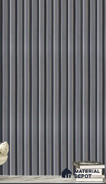 Grey Plain Colour Louver  8531 8 ft x 4.9 inch Charcoal Panel - 12 mm | Suitable for Feature Wall, TV Unit & Living Room | Width is Subjected to 5% Variation